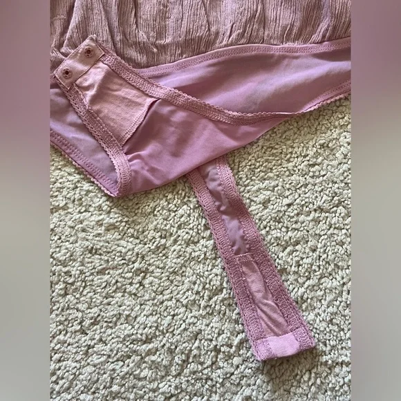 NWT Free People Still the One Lace Intimately FP Sheer Floral Bodysuit La Fluer